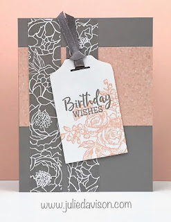 Stampin' Up! Fancy Phrases Peony Card ~ 2020-2021 Annual Catalog ~ www.juliedavison.com #stampinup