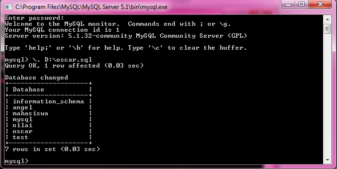 Menjalankan program MySQL dari Notepad - Oscar Blog
