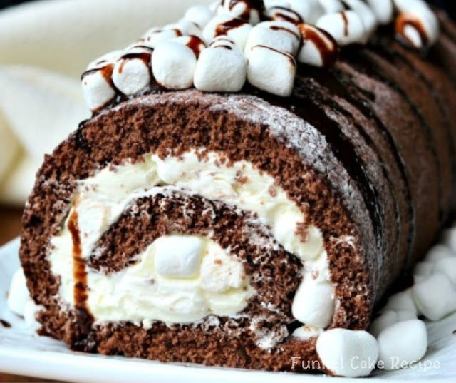 Hot Chocolate Cake Roll