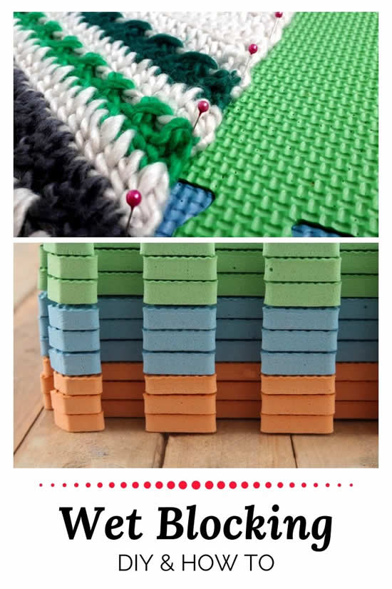 A tutorial wet blocking your crochet Happy in Red