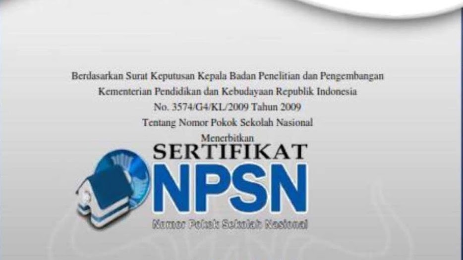Cara Mendapatkan Sertifikat Npsn Untuk Sekolah Informasi Dunia Pendidikan