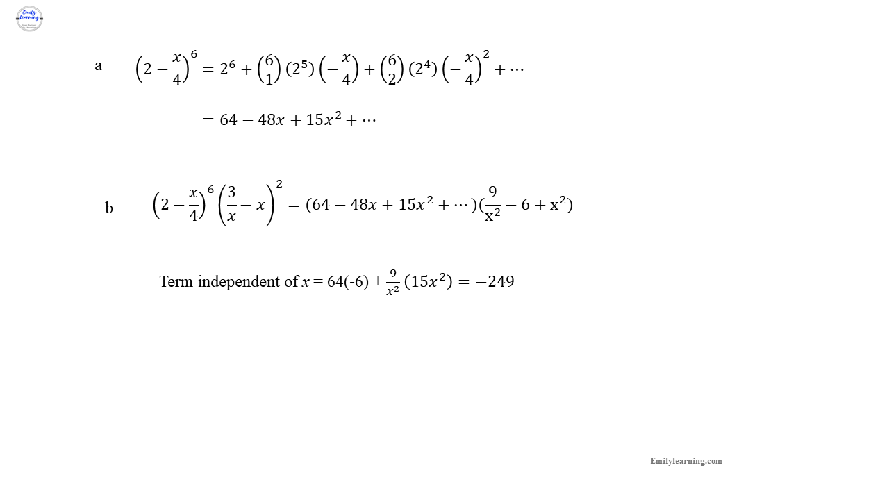 Add Math Specimen Paper 1 Question 3 on trigonometry - binomial expansion