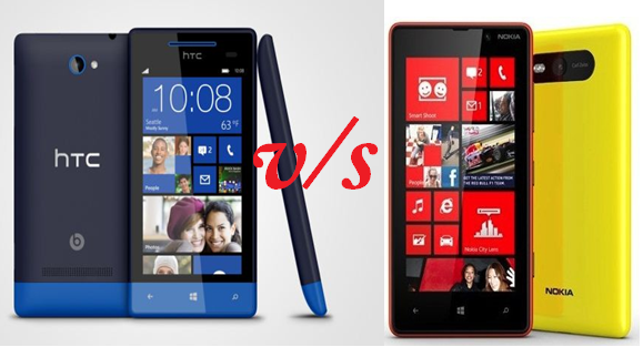 Difference Between HTC Windows Phone 8x And Nokia Lumia 820