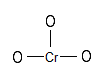 Fig I.1: The CrO3 atoms connected with single bonds