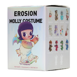 Pop Mart Monster Fluffy Molly, Luminous Molly Molly x Instinctoy Erosion Molly Costume Series Figure
