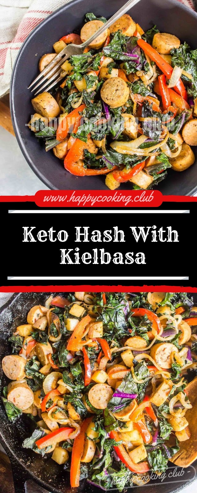 Keto Hash With Kielbasa