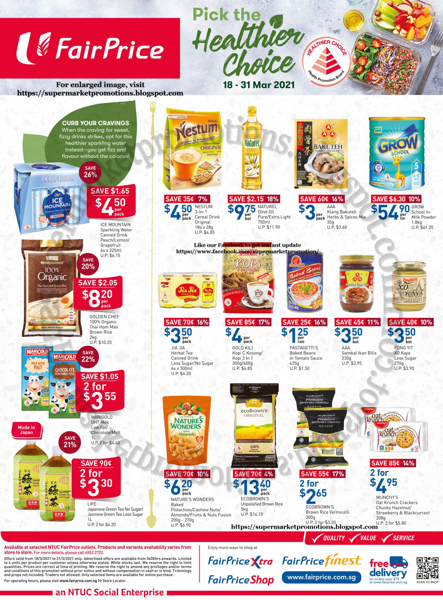 NTUC FairPrice Healthier Choice Promotion 18 31 March 2021 Supermarket Promotions