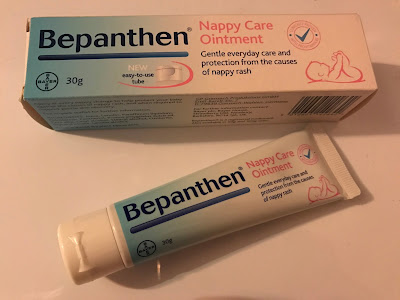 The box of Bepanthen Nappy Care Ointment 30g with the tube next to it
