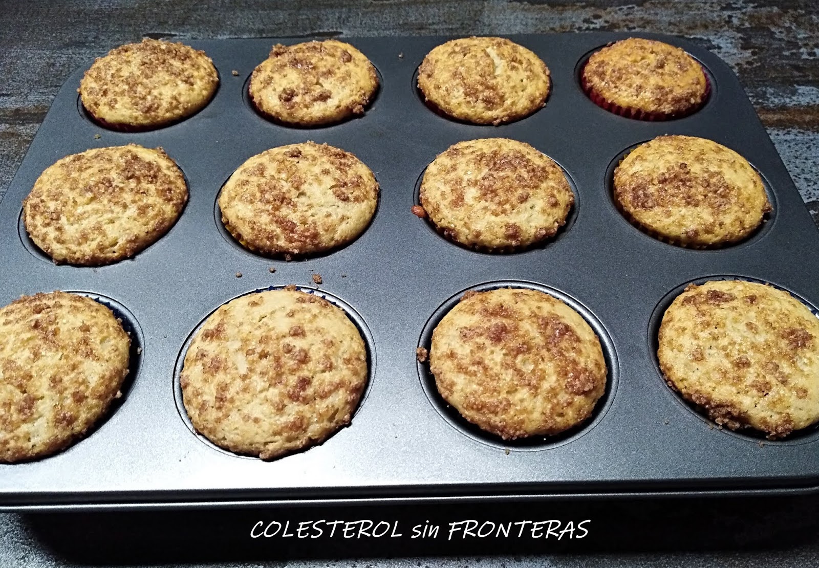 COLESTEROL SIN FRONTERAS MUFFINS DE PLATANO (THERMOMIX)