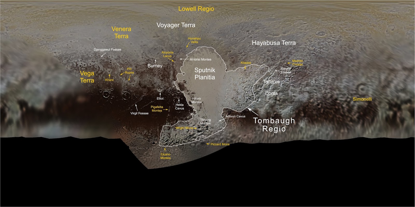 SISTEMA SOLARE NOMENCLATURE DI PLUTONE, approvate dall' IAU. by Pluto