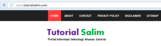 TUTORIALSALIM TUTORIALSALIM