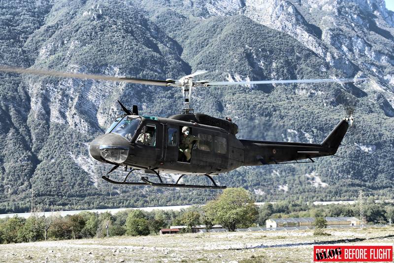 Italian Army 5th Rigel Regiment says goodbye to venerable AB205