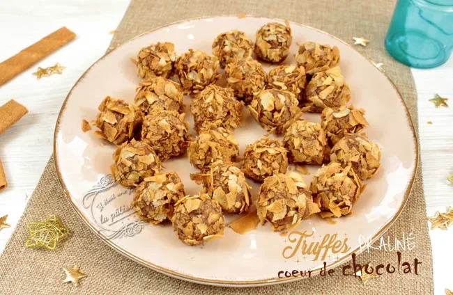 recette truffes praliné noel
