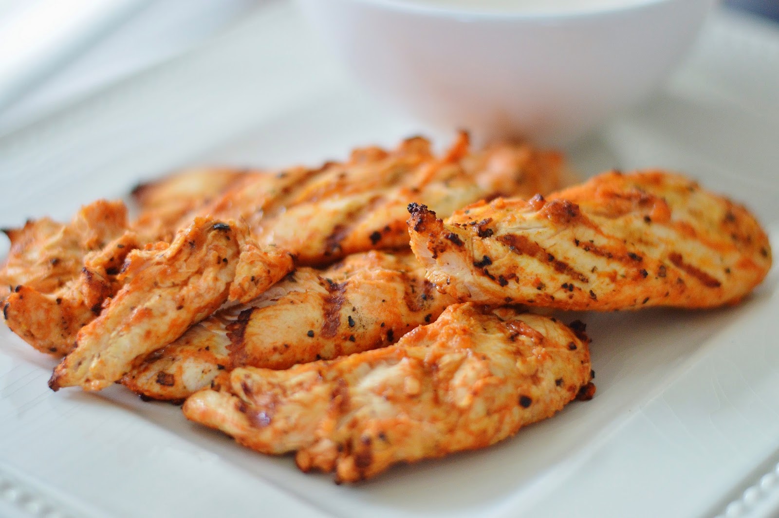 The Art of Comfort Baking Grilled Buffalo Chicken Tenders