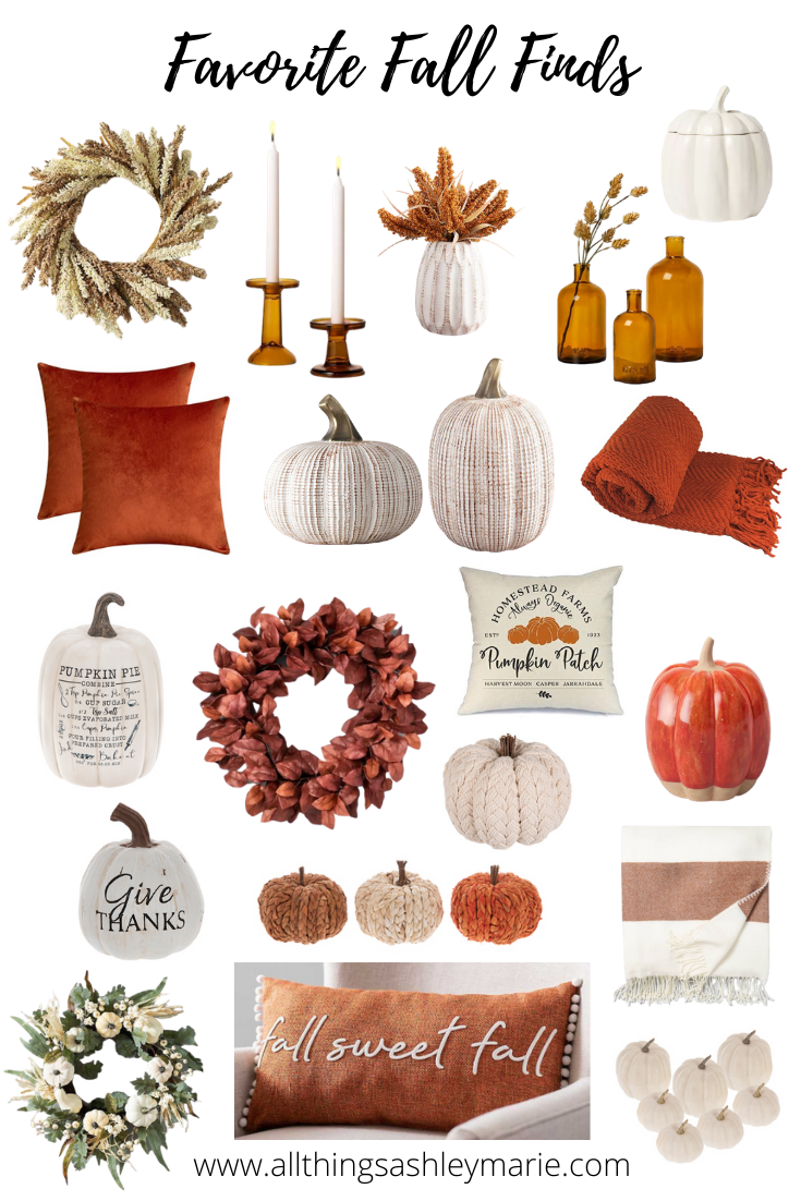 All Things Ashley Marie Favorite Fall Finds + Fall Decorating Inspo