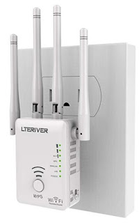 https://blogladanguangku.blogspot.com - LTERIVER 1200Mbps Dual Band WiFi Repeater / Extender