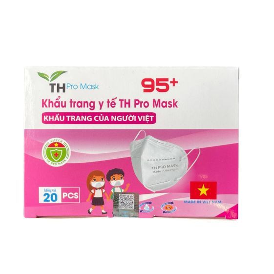 [HỘP] KHẨU TRANG Y TẾ TH PRO MASK 95+ TRẺ EM (GIAO MÀU NGẪU NHIÊN)