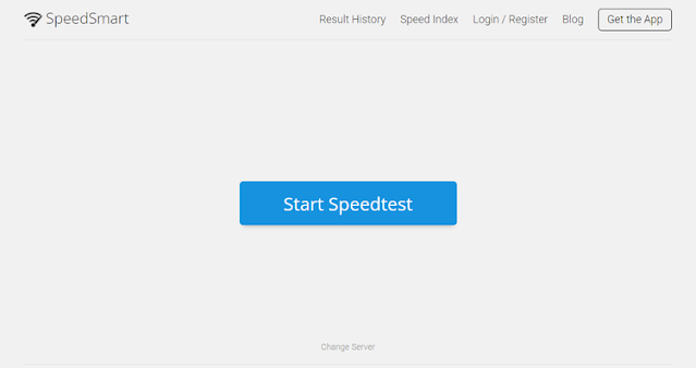Una captura de pantalla de la sección de apertura de SpeedSmart