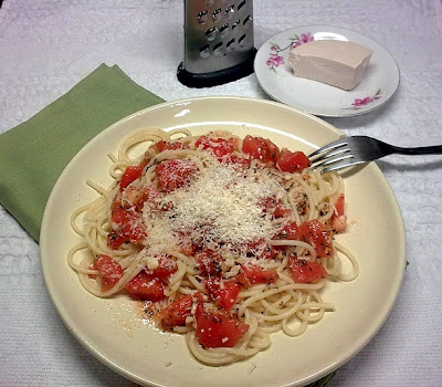 Espaguetis con Tomatitos Cherry