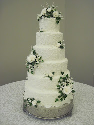 cakes lace sugar flower cake confections heather applique serves