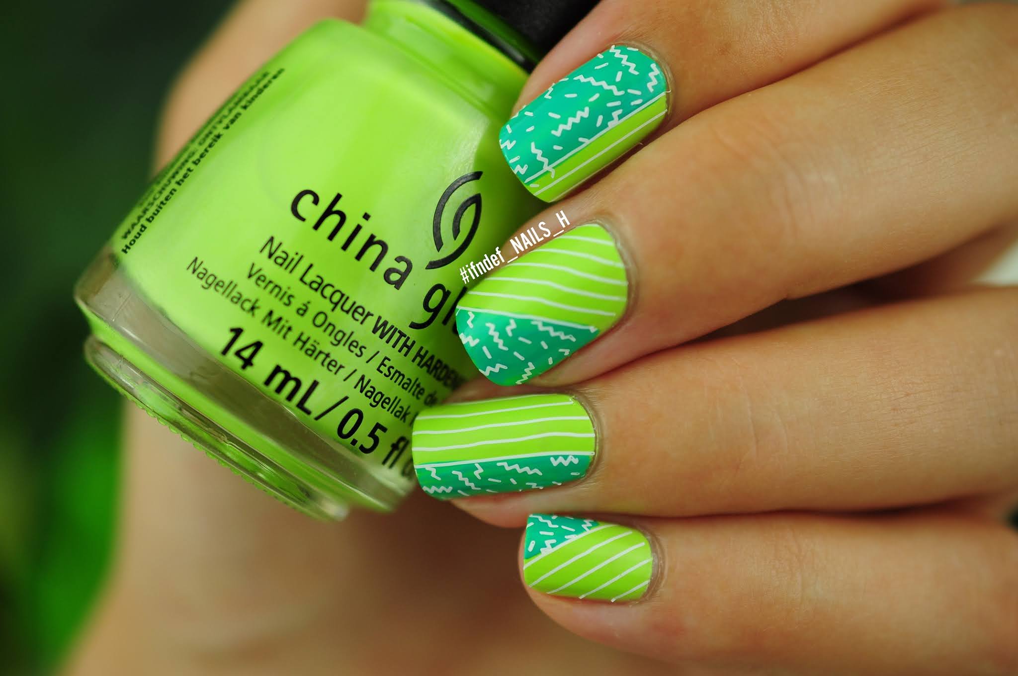 China Glaze Grass Is Lime Greener Swatch