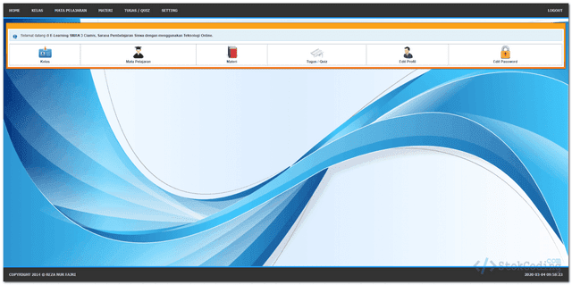 Sistem Informasi E-Learning Berbasis Web (PHP)
