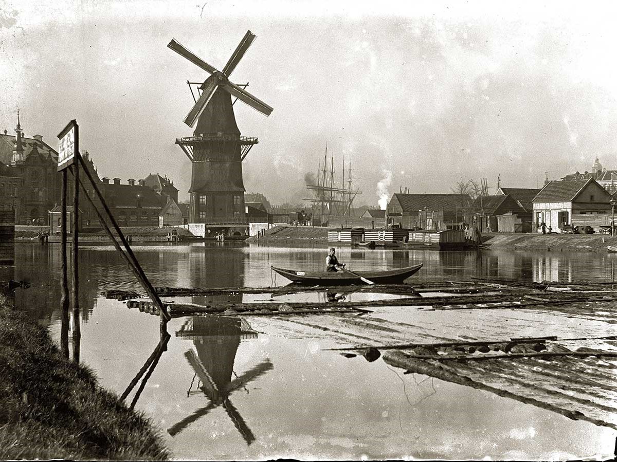 MyPhotoPics De Gooyer, o υψηλότερος ξύλινος μύλος, Ολλανδία