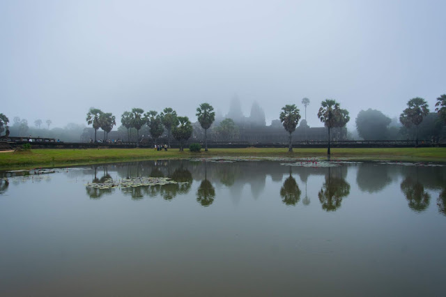Angkor Wat foggy day