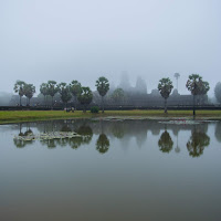 Angkor Wat foggy day