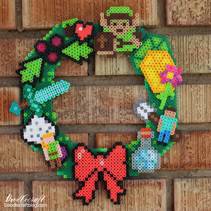 DIY Perler Bead Christmas Ornament Craft Kits, Kids Craft Santa, Christmas  Tree