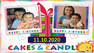 Chutti TV Cakes and Candles Program 11.10.2020 Chutti TV Birthday Wishes Program 11.10.2020