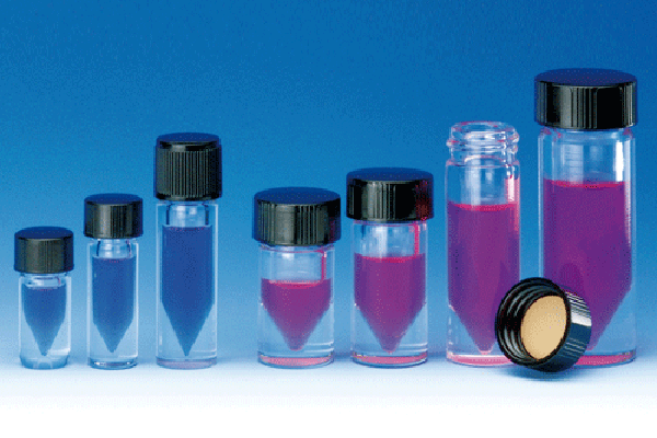 V-Vials Clear w/TFE/RUB LNR Solid Top Screw Cap 螺蓋微量V型瓶 (含TFE/RUB墊) W986253