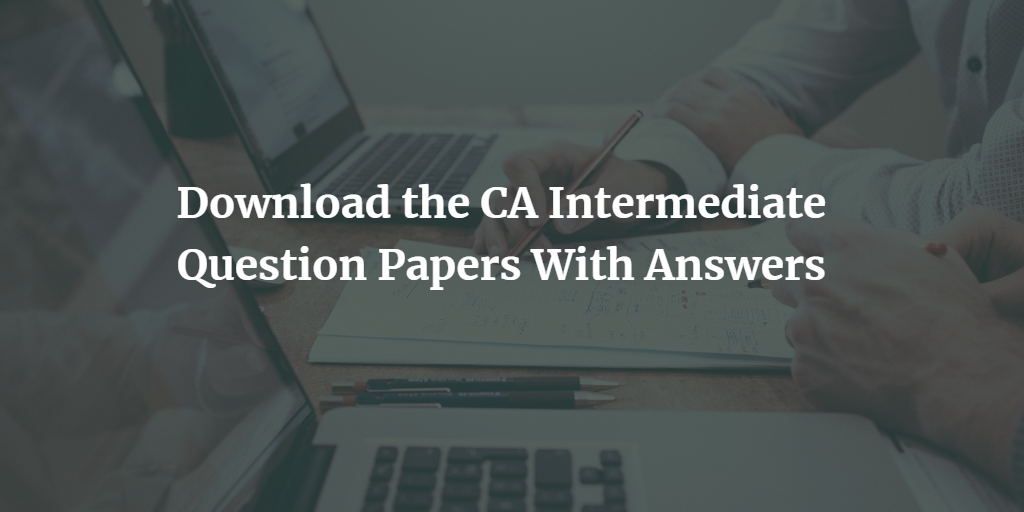 Intermediate question papers with answers 05 picture
