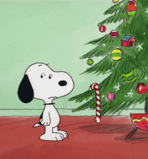 gifs de Snoopy Navidad Trato o truco