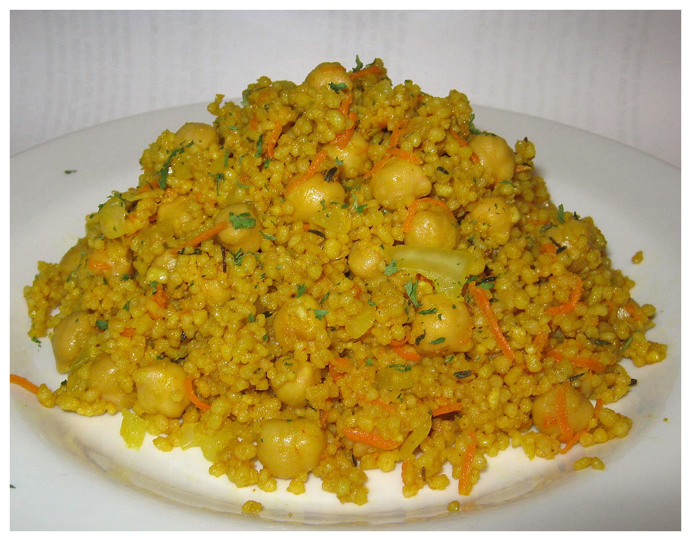 Le palais gourmand Salade de pois chiches à la marocaine
