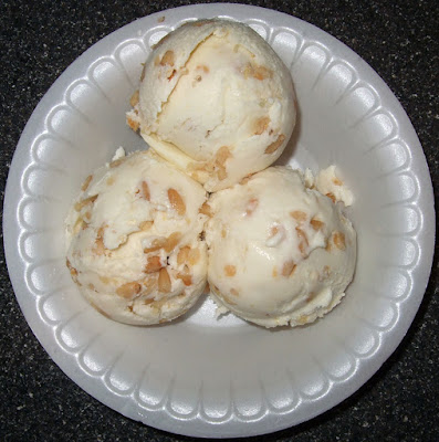 Scoops of ice cream.