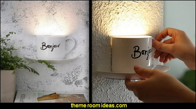 Coffee Cup Shaped LED Night  coffee theme decor - coffee themed decorating ideas - coffee themed kitchen decorations - coffee cup theme in the kitchen - coffee kitchen decor - coffee wall decal stickers - coffee cafe decor - coffee wallpaper murals - Barista tools  coffee cafe