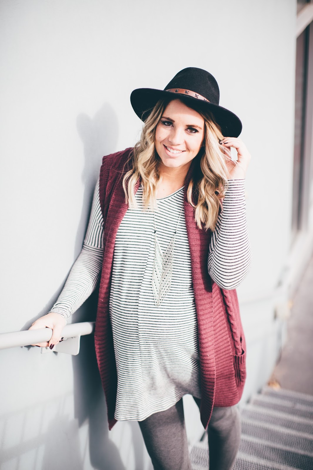Utah Fashion Blogger, Pregnant Outfit, Stripes