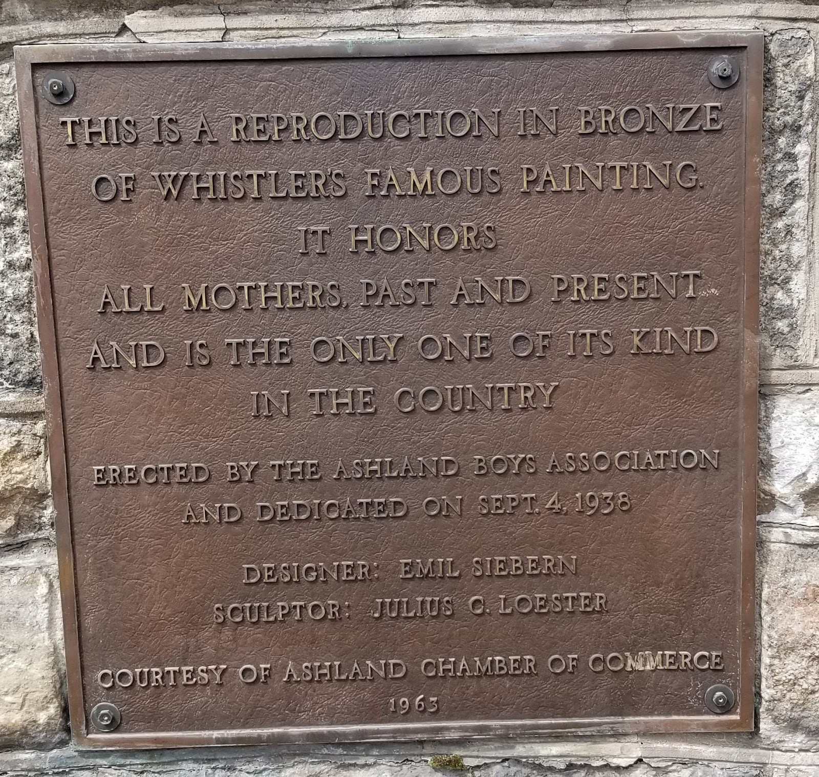 Valley Girl Views The Whistler's Mother Statue in Ashland Pa