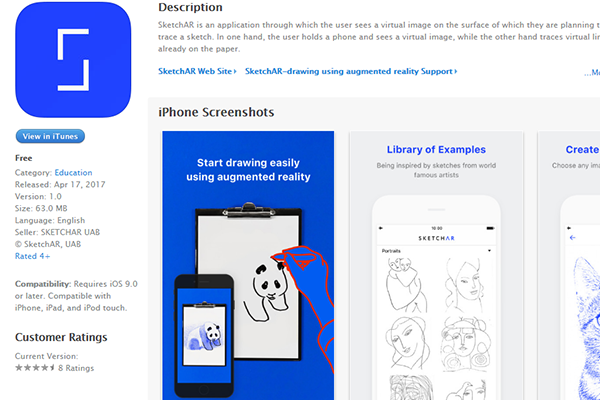 تطبيق جديد يساعدك على أن تصبح رسام محترف بالإعتماد على تقنية الواقع المعزز Augmented Reality المحترف شروحات برامج مكتوبة ومصورة بالفيديو Almohtarif