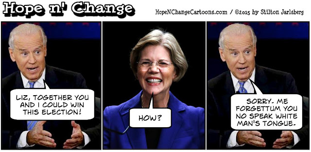 stilton’s place, stilton, political, humor, conservative, cartoons, jokes, hope n’ change, elizabeth warren, indian, dna test, pocahontas