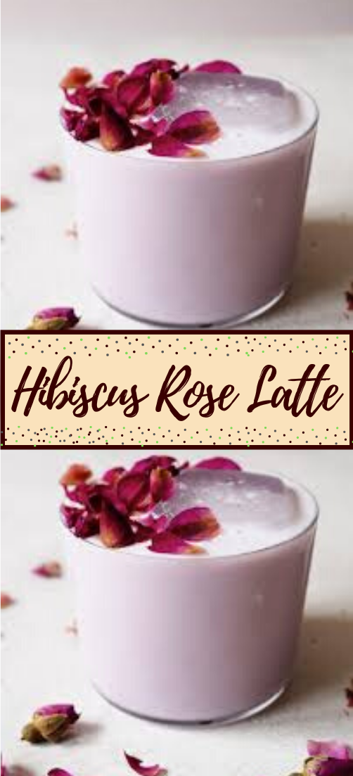 Hibiscus Rose Latte  #healthydrink #easyrecipe #cocktail #smoothie