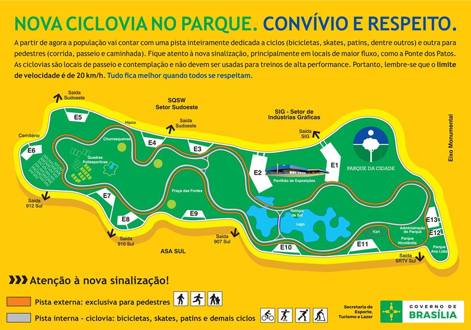 Parque da Cidade recebe atividades do 58º aniversário de Brasília (A programação é gratuita Parque da Cidade recebe atividades do 58º aniversário de Brasília (A programação é gratuita