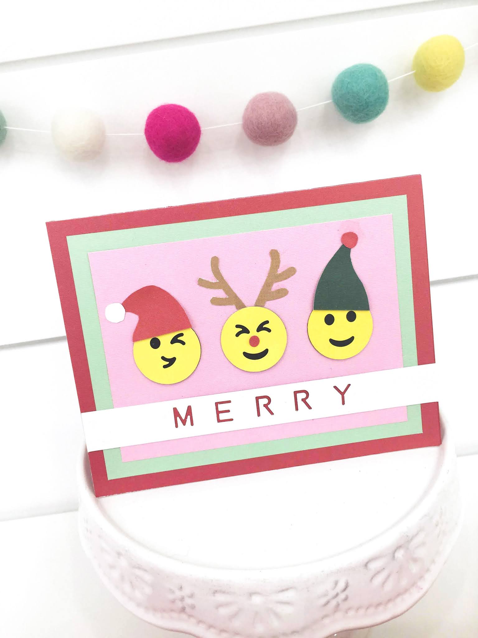 Aly Dosdall emoji christmas cards