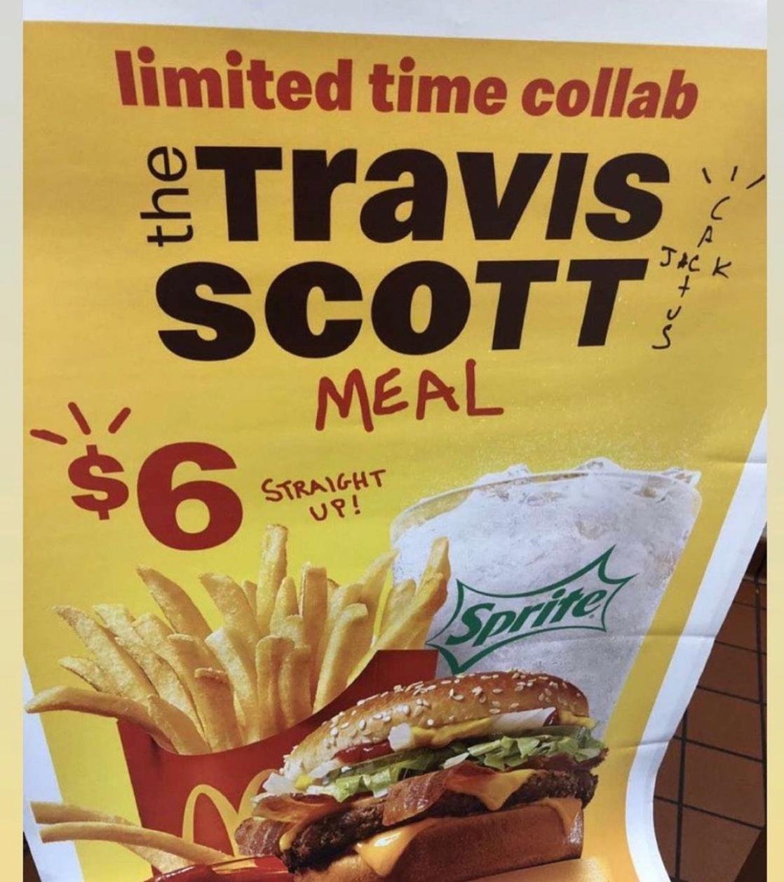 McDonalds Reveals The Travis Scott Meal Hip Hop Slime