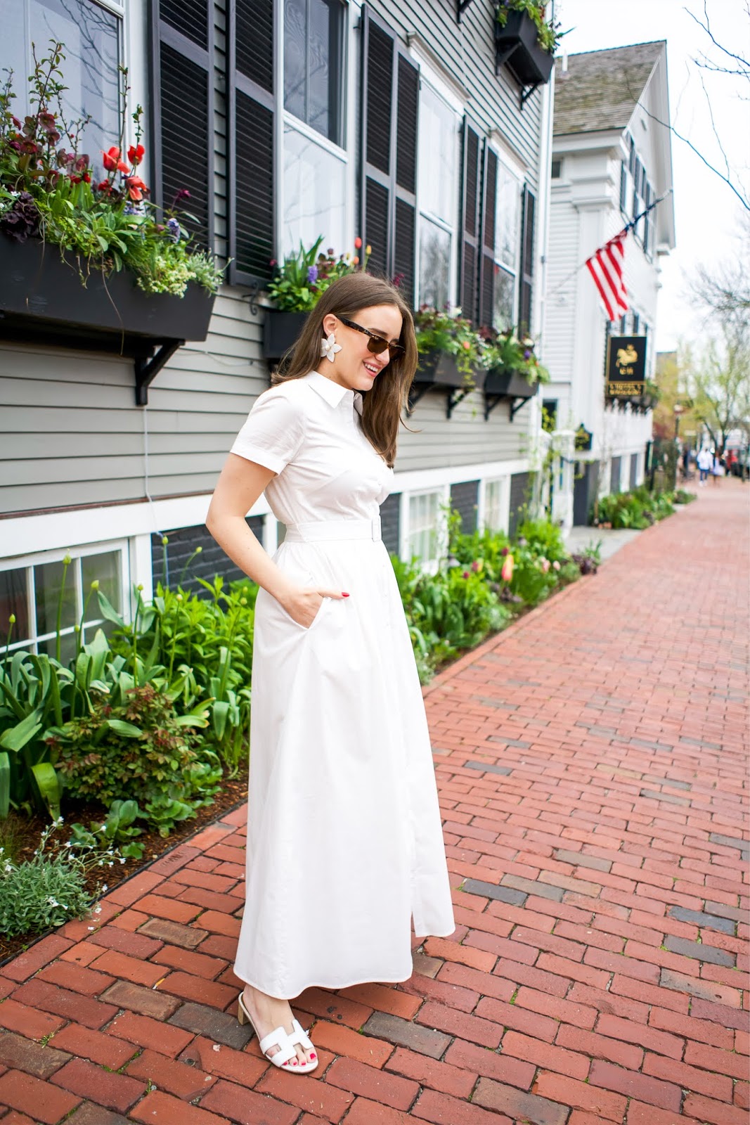 Casual White Maxi Dress in Nantucket ...