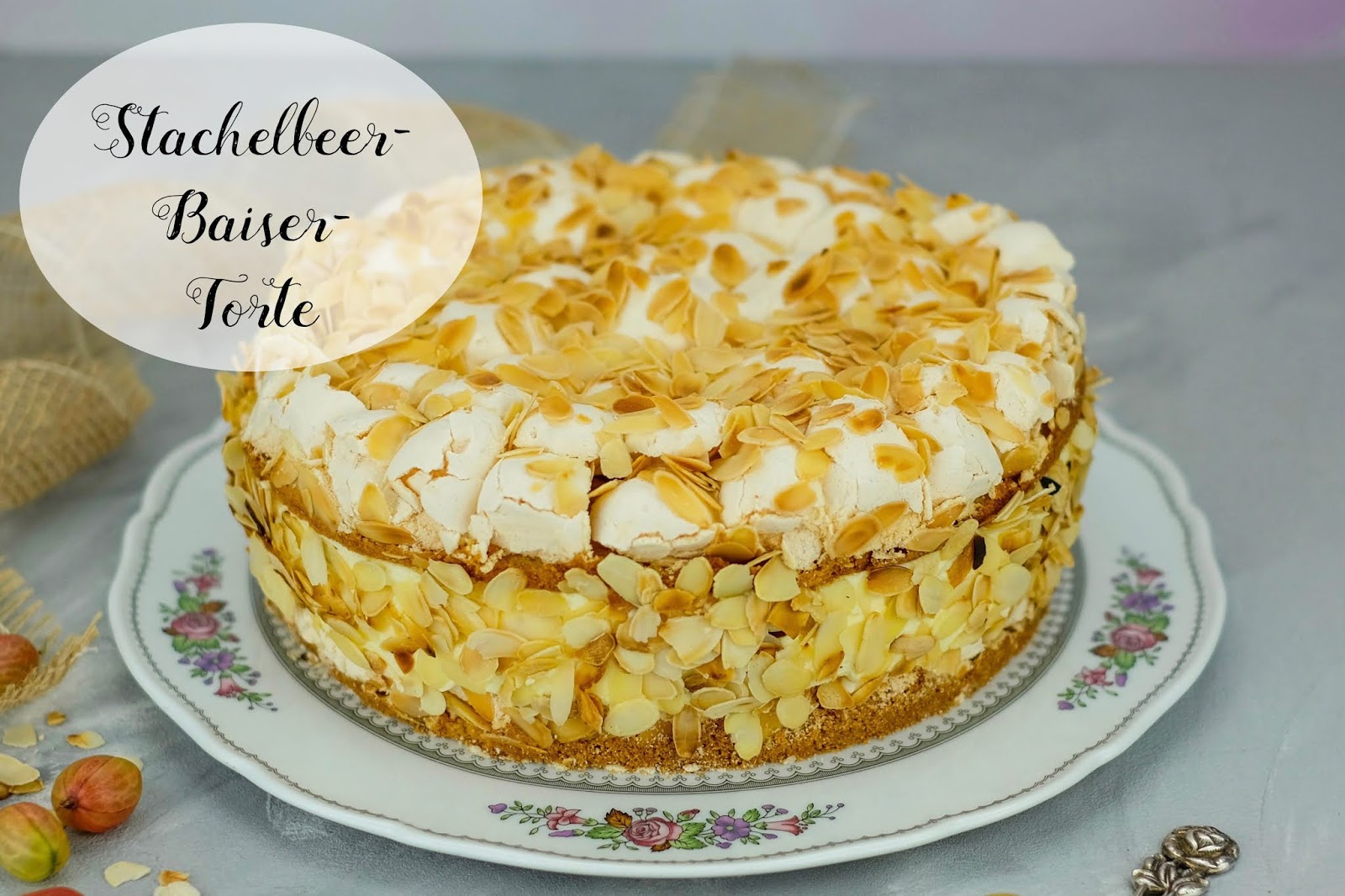 Stachelbeer Baiser Kuchen Mit Frischen Stachelbeeren Stachelbeer Baiser Torte Rezept Mit Frischen Stachelbeeren - merextensitat