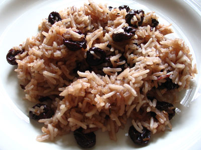 Turkish Sour Cherry Pilaf