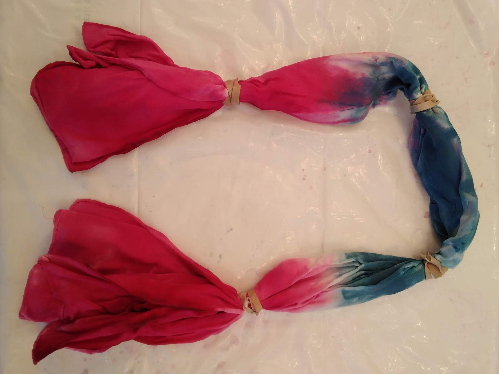 Paula Darnell, Author Tie Dye Silk Scarf