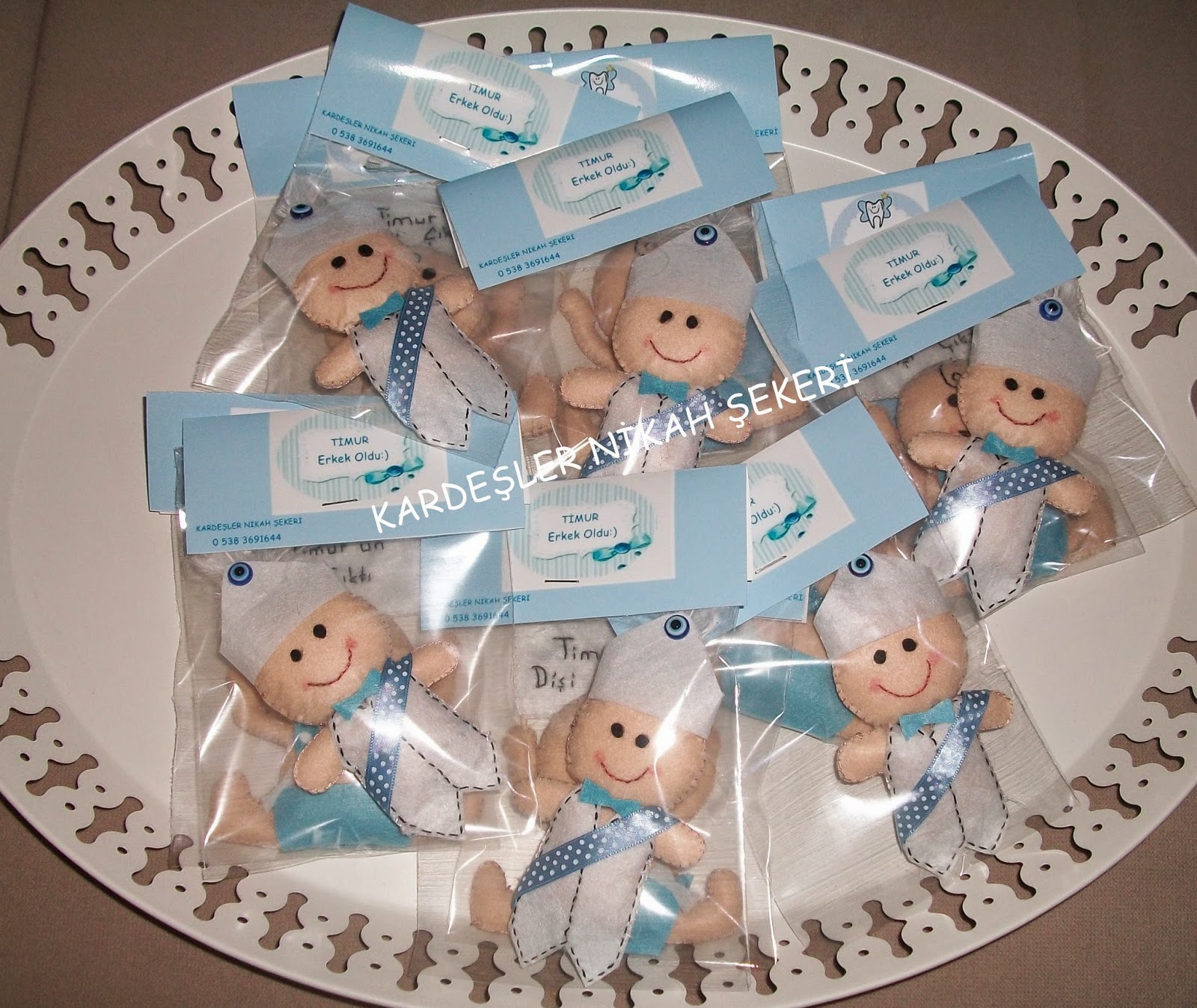 Kardeşler nikah Şekeri. Keçe çocuğu